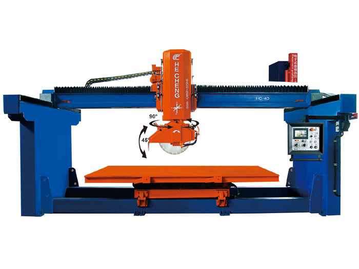 桥式切石机(一体型,主机旋转带倾斜,台车360度)HC-450/600B